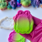 Ribbon Bow frame stamp and matching cutter - 1117