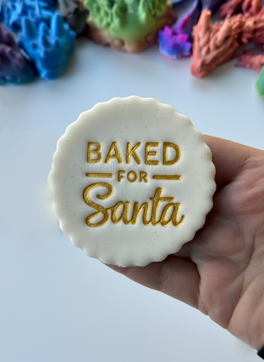Baked for Santa - Christmas stamp