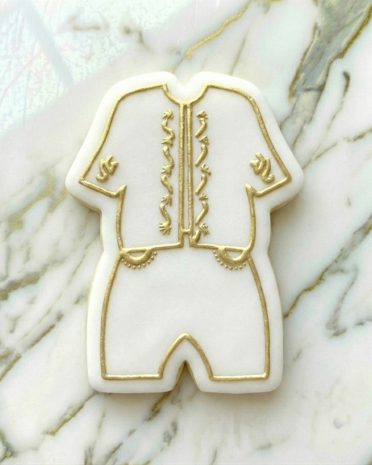 Indian Mehndi style - Traditional Djellaba - outfit - deboss and matching Cutter