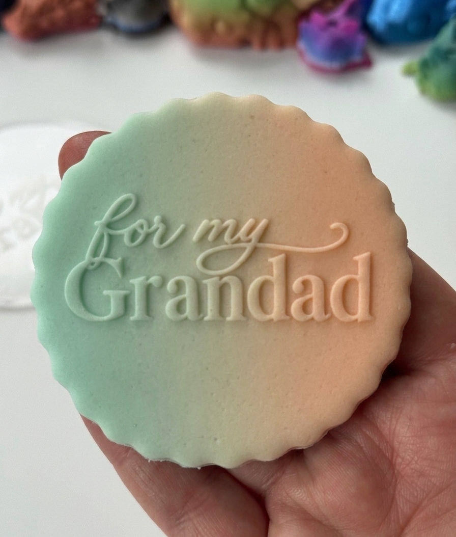 For my Grandad Debossing