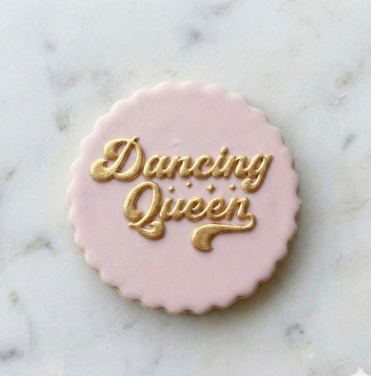 DANCING QUEEN - mamma mia - PREPPY - RETRO- debossing