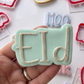 Eid Mubarak - Sheep Cow set - deboss and matching cutter