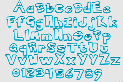 Pokemon alphabet cookie Cutters