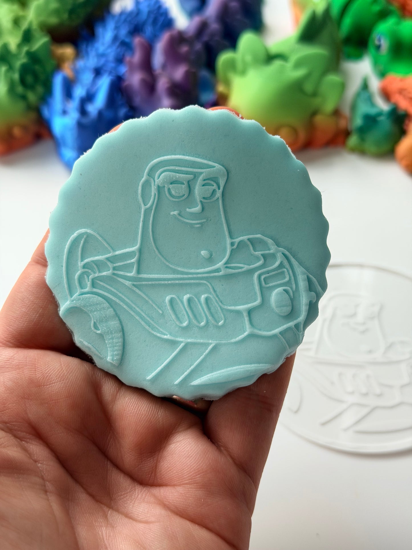 Toy Story-inspired d4 deboss disc