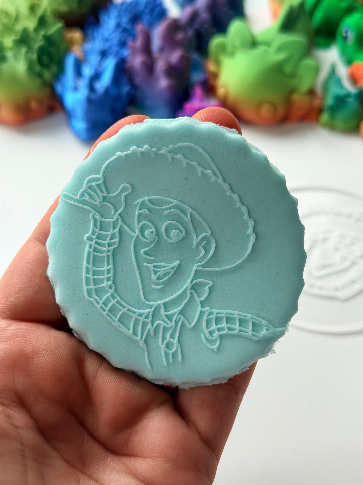 Toy Story-inspired deboss