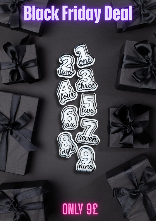 Black Friday deal - Box 7 - Numbers set