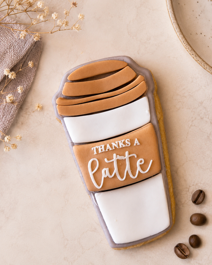 Thanks a latte Deboss + cup stamp and cutter