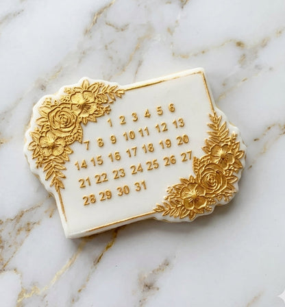 Wedding Calendar - deboss + matching cutter M1113
