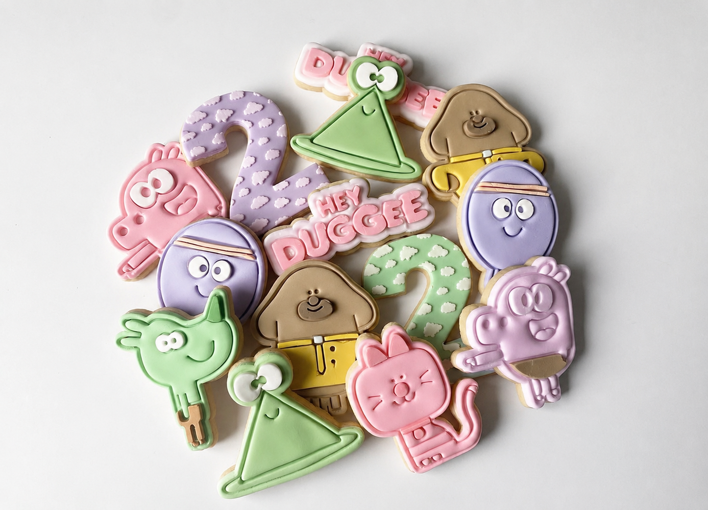 cartoon Cookie Cutter + stamp set of 9