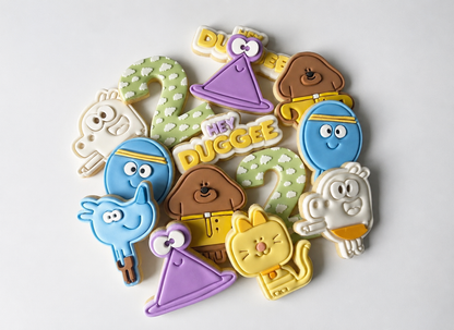 cartoon Cookie Cutter + stamp set of 9