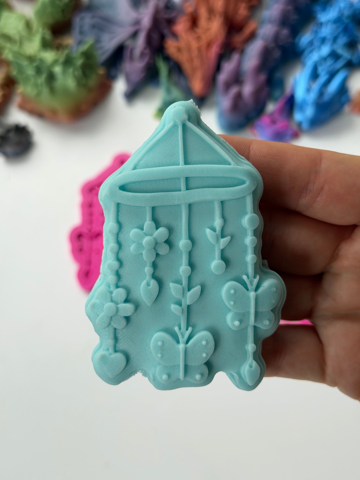 Baby Mobile butterfly fairy theme 3D deboss and cutter