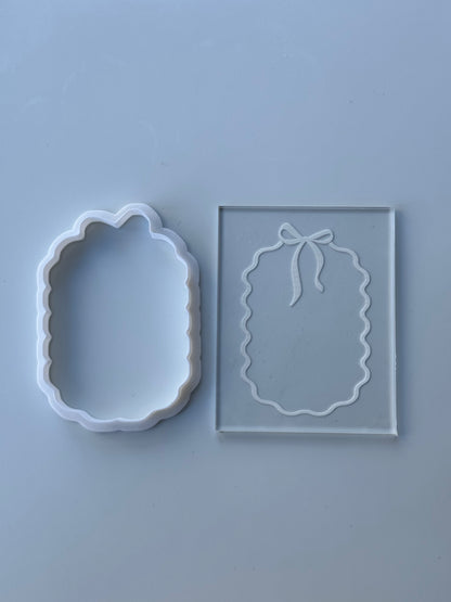Bow frame deboss + matching cutter