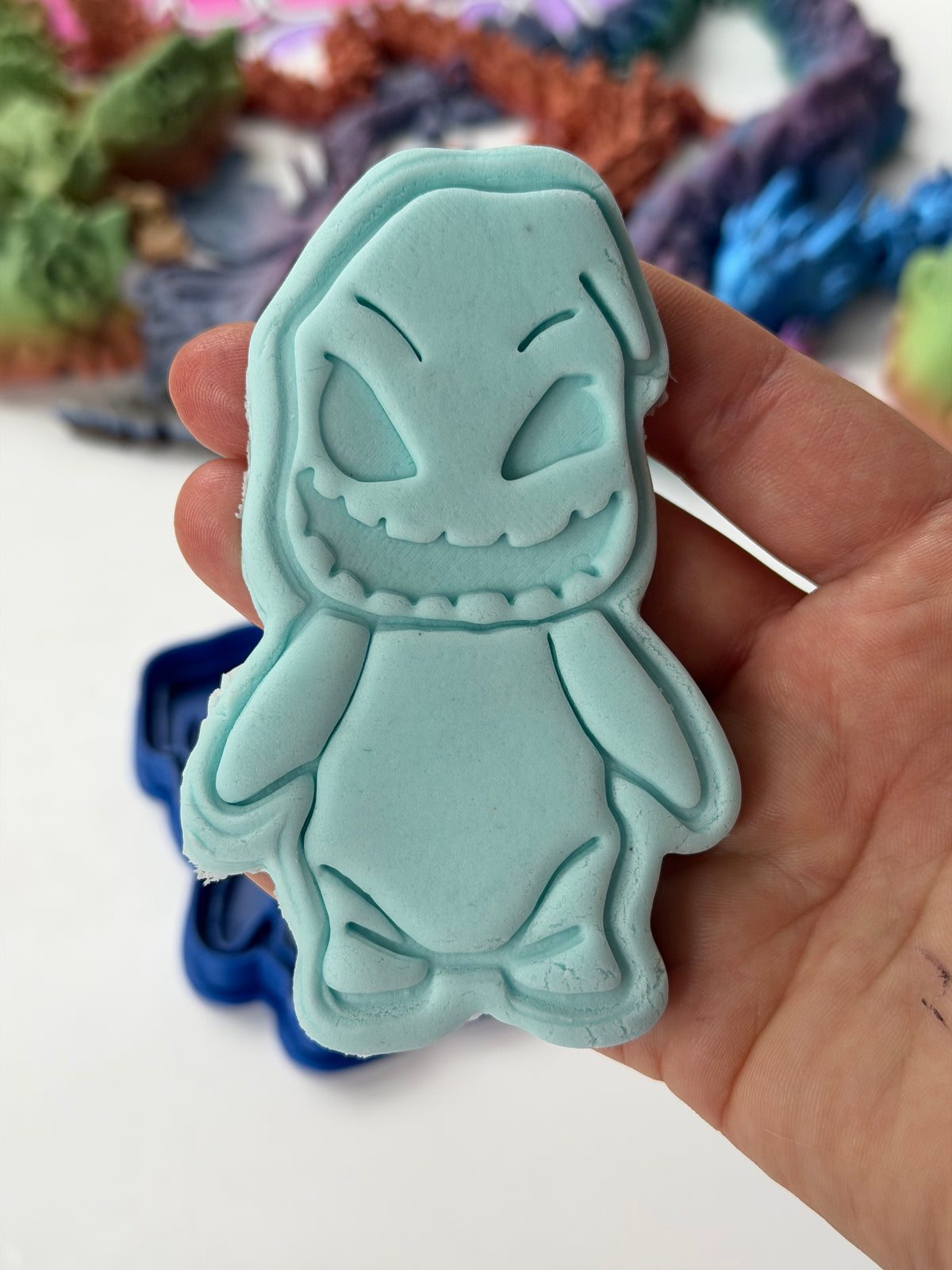 oogie boogie nightmare before christmas cutter + stamp - Halloween
