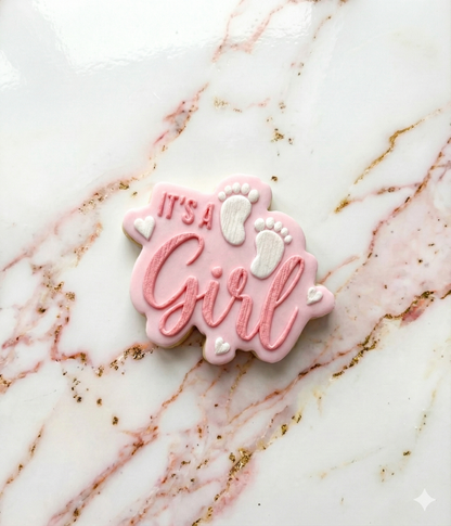 it’s a Girl - Baby Debossing + matching cutter M1113
