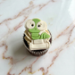worm on books - teacher - cookie cutter + stamp