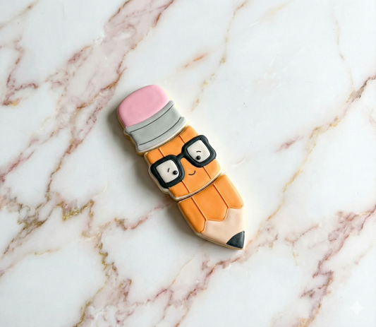 3 pieces pencil- teacher - cookie cutter + stamps