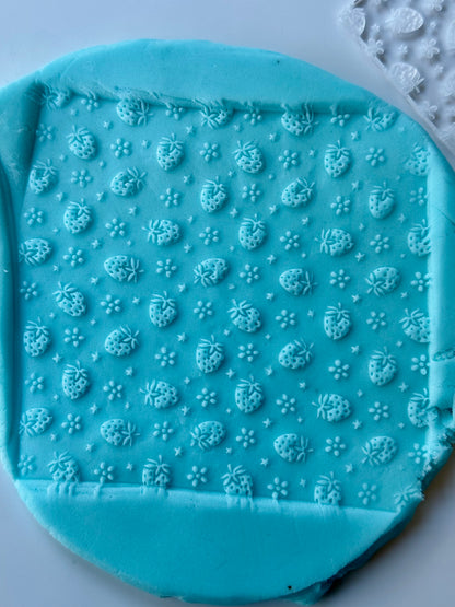 Strawberry pattern - texture deboss