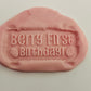 Berry first Birthday 3D deboss and matching cutter