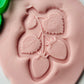 Strawberry stack 3D deboss and matching cutter