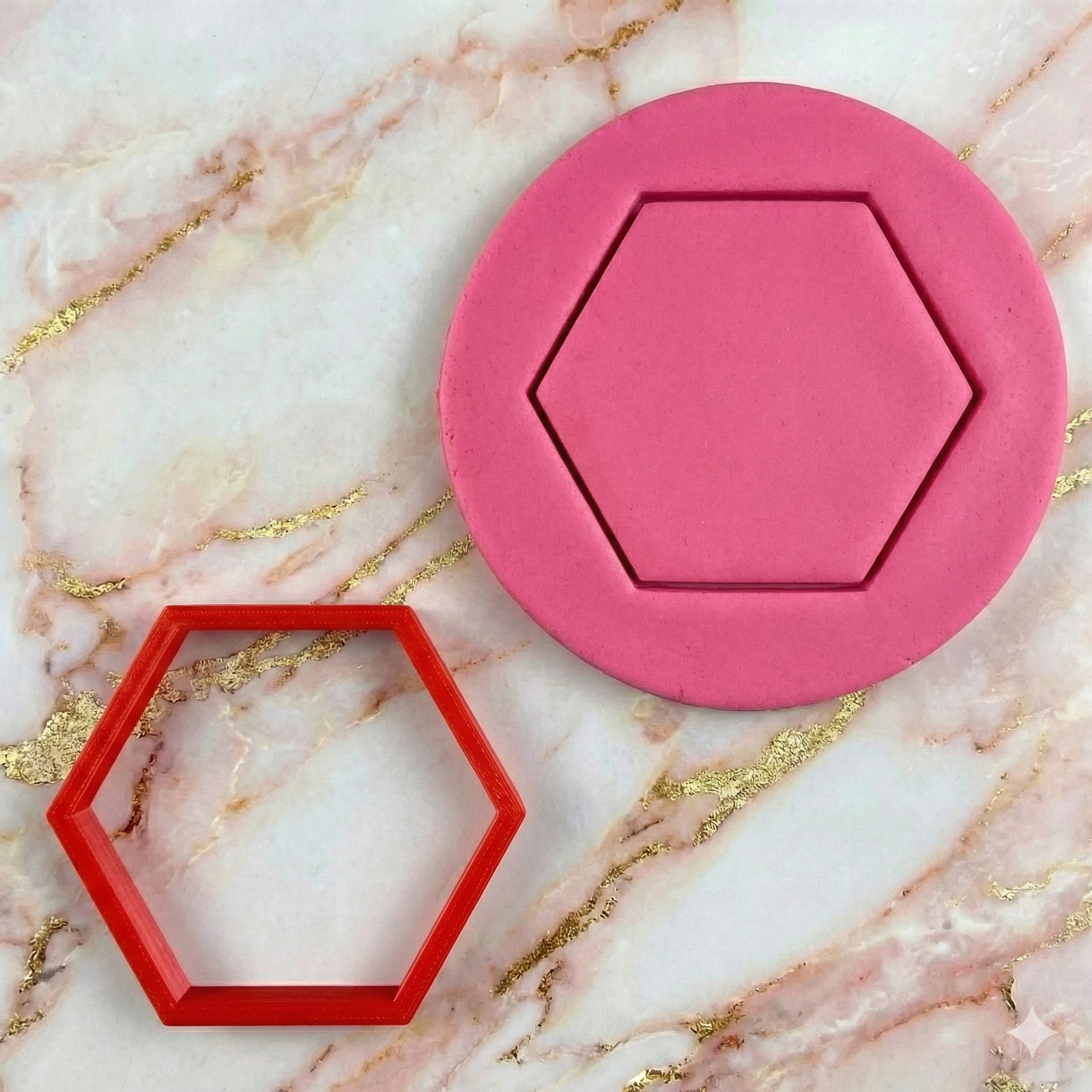 Hexagon cutter - basic shape M1099 – MEG cookie cutters