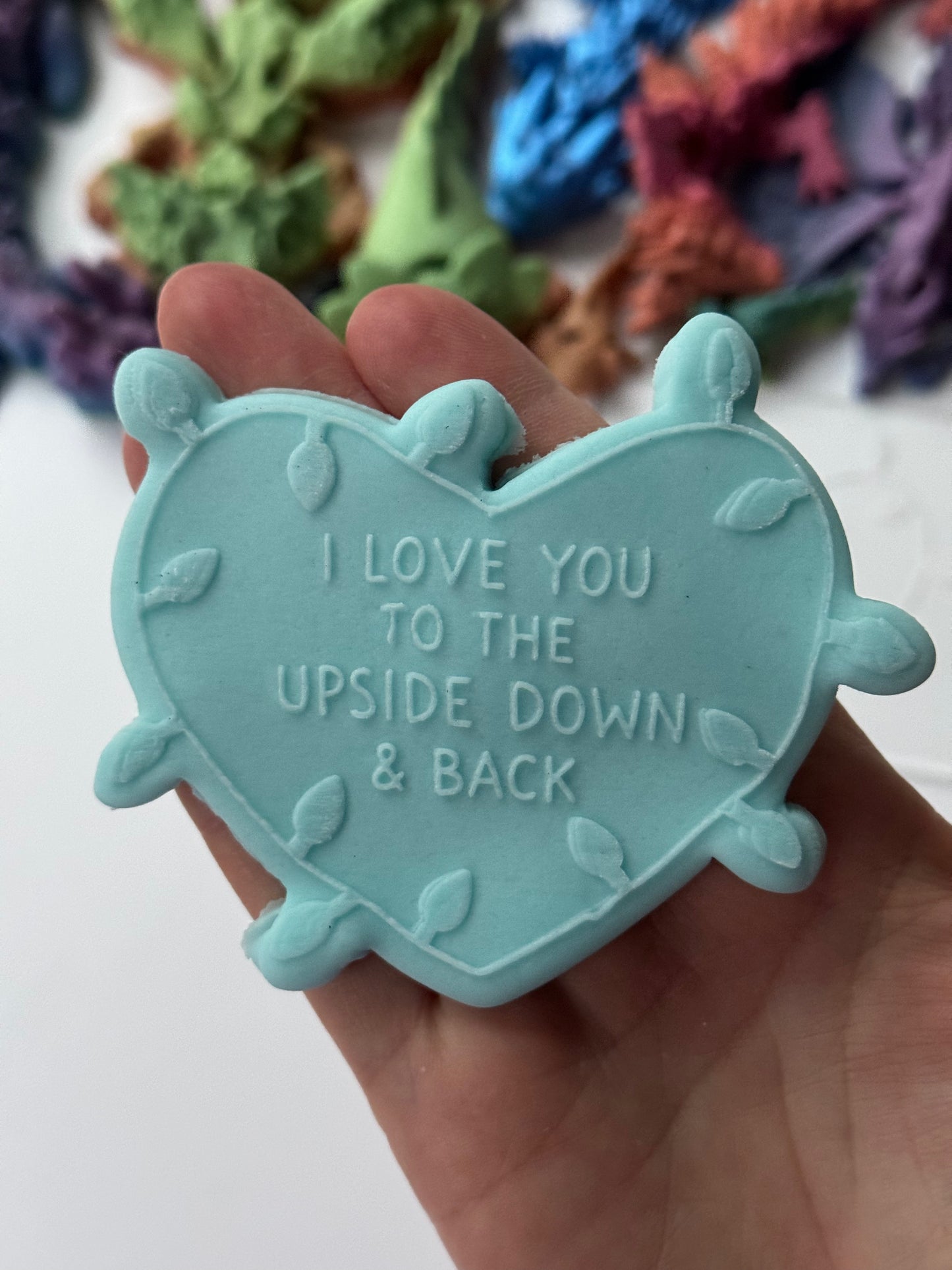 Stranger thing lights - I love you to the upside down & back - cookie cutter + deboss M1104