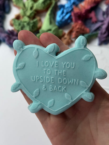 Stranger thing lights - I love you to the upside down & back - cookie cutter + deboss M1104