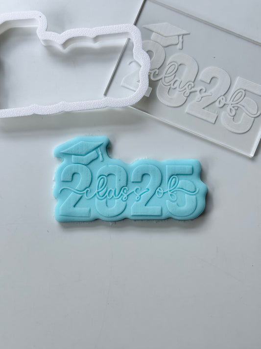 Class of 2025 - graduation - deboss + matching cutter