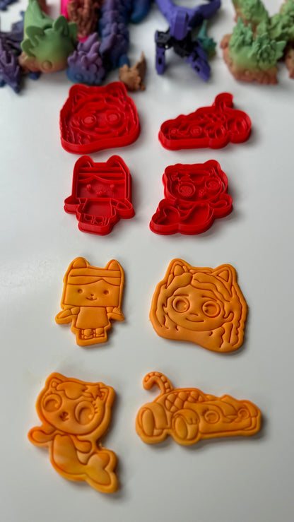 Cartoon doll house-inspired cutter and stamp