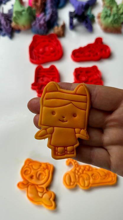 Cartoon doll house-inspired cutter and stamp