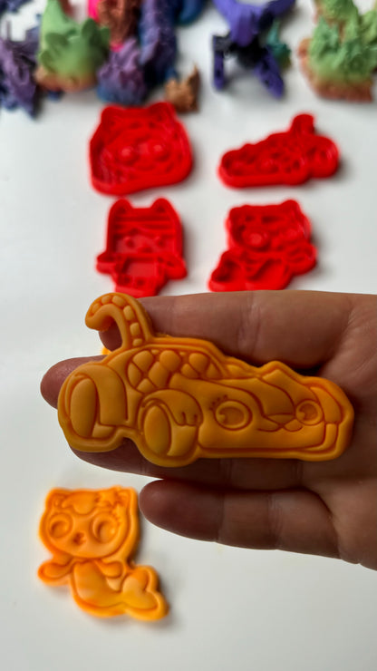 Cartoon doll house-inspired cutter and stamp