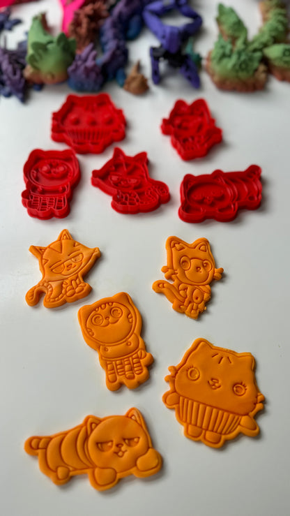 Cartoon doll house-inspired cutter and stamp