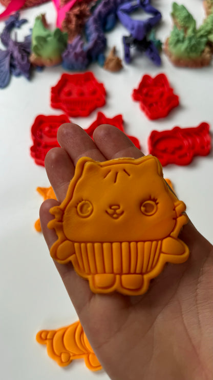 Cartoon doll house-inspired cutter and stamp