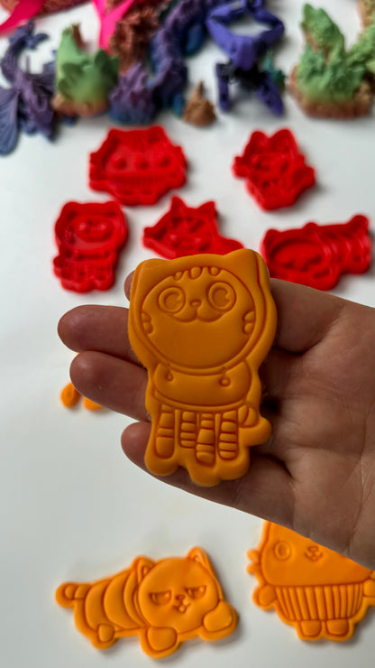 Cartoon doll house-inspired cutter and stamp