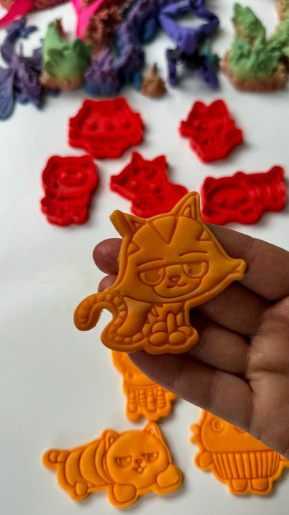 Cartoon doll house-inspired cutter and stamp
