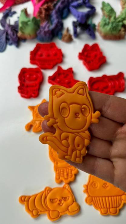 Cartoon doll house-inspired cutter and stamp