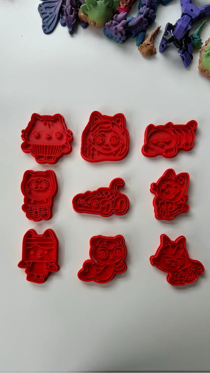 Cartoon doll house-inspired cutter and stamp