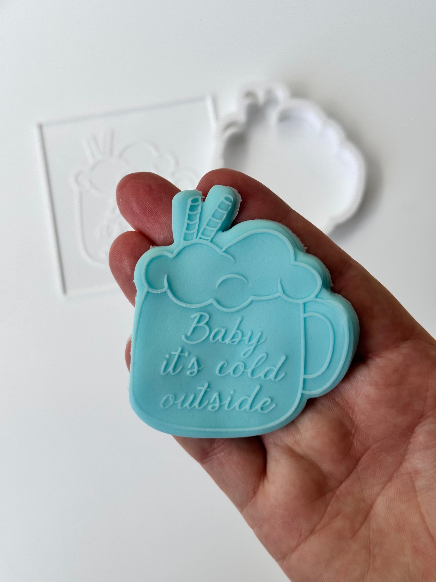 Baby it’s cold outside cup deboss + matching cutter