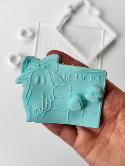 Halloween Tic Tac game deboss + matching cutter