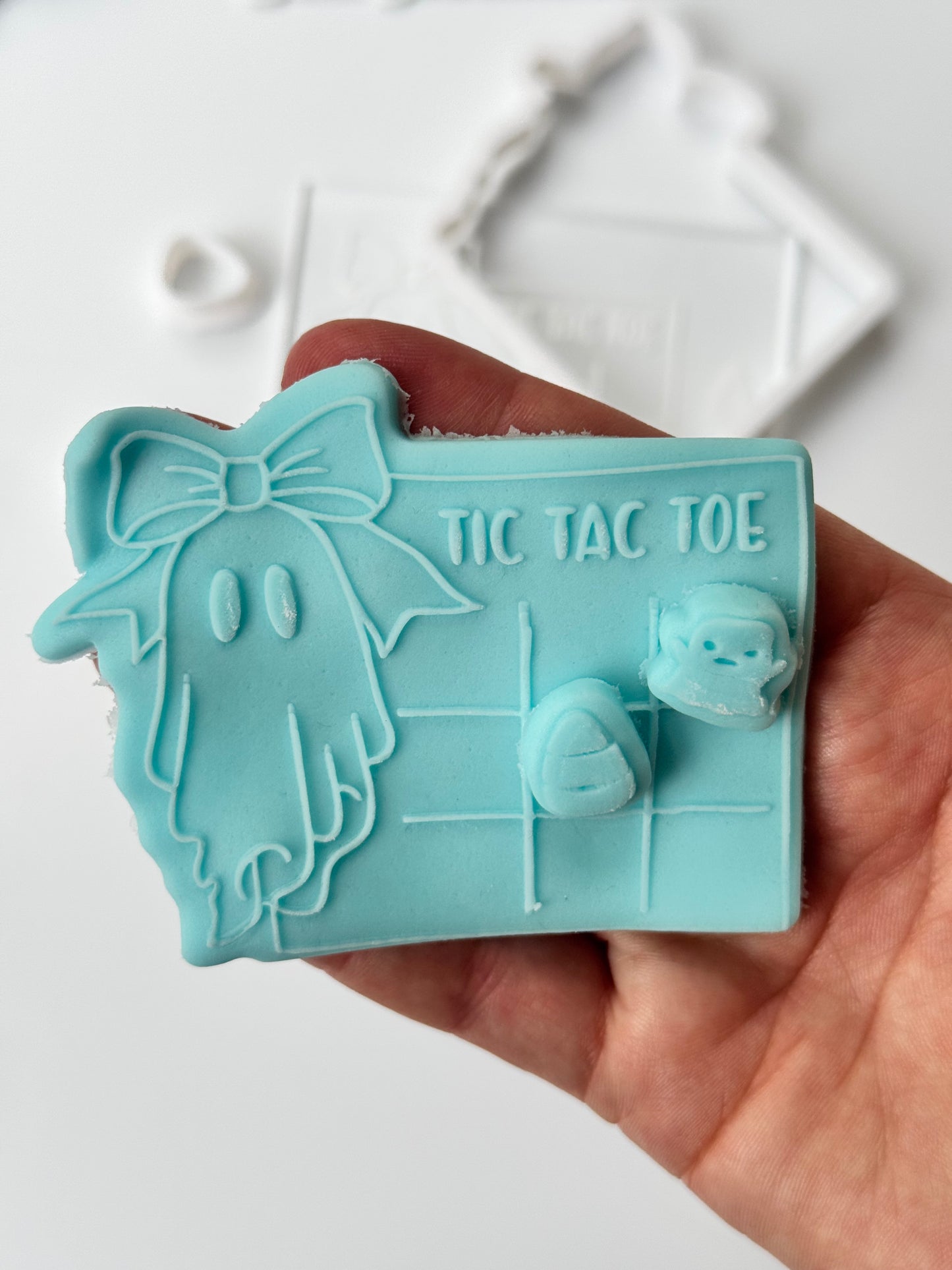 Halloween Tic Tac game deboss + matching cutter