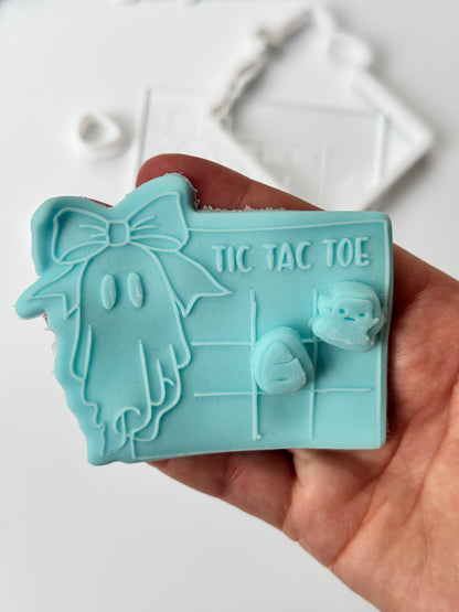 Halloween Tic Tac game deboss + matching cutter