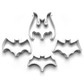 Halloween - cookie cutters - set of 4 bats  - 0689