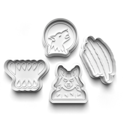 Halloween - cookie cutters - warewolf -0697