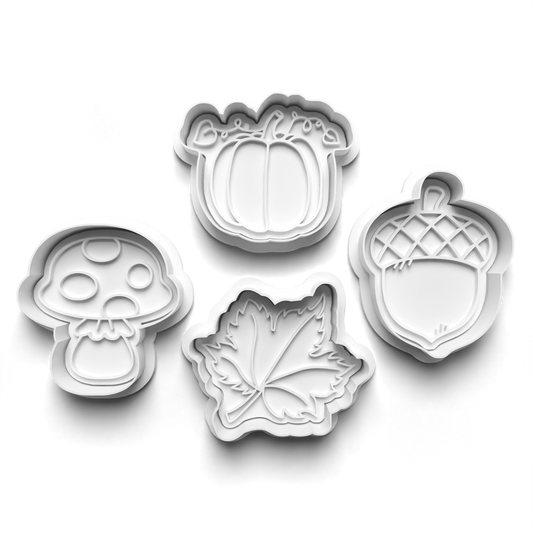 Autumn - cookie cutters and stamp - 0684