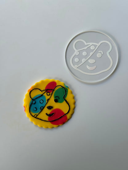 Children in Need - Pudsey bear - deboss