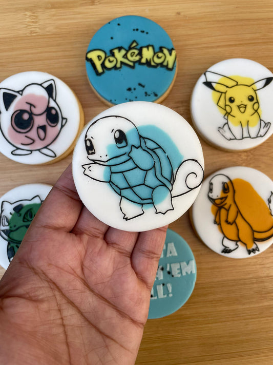 Pokemon squirtle debossing (pop out) circle