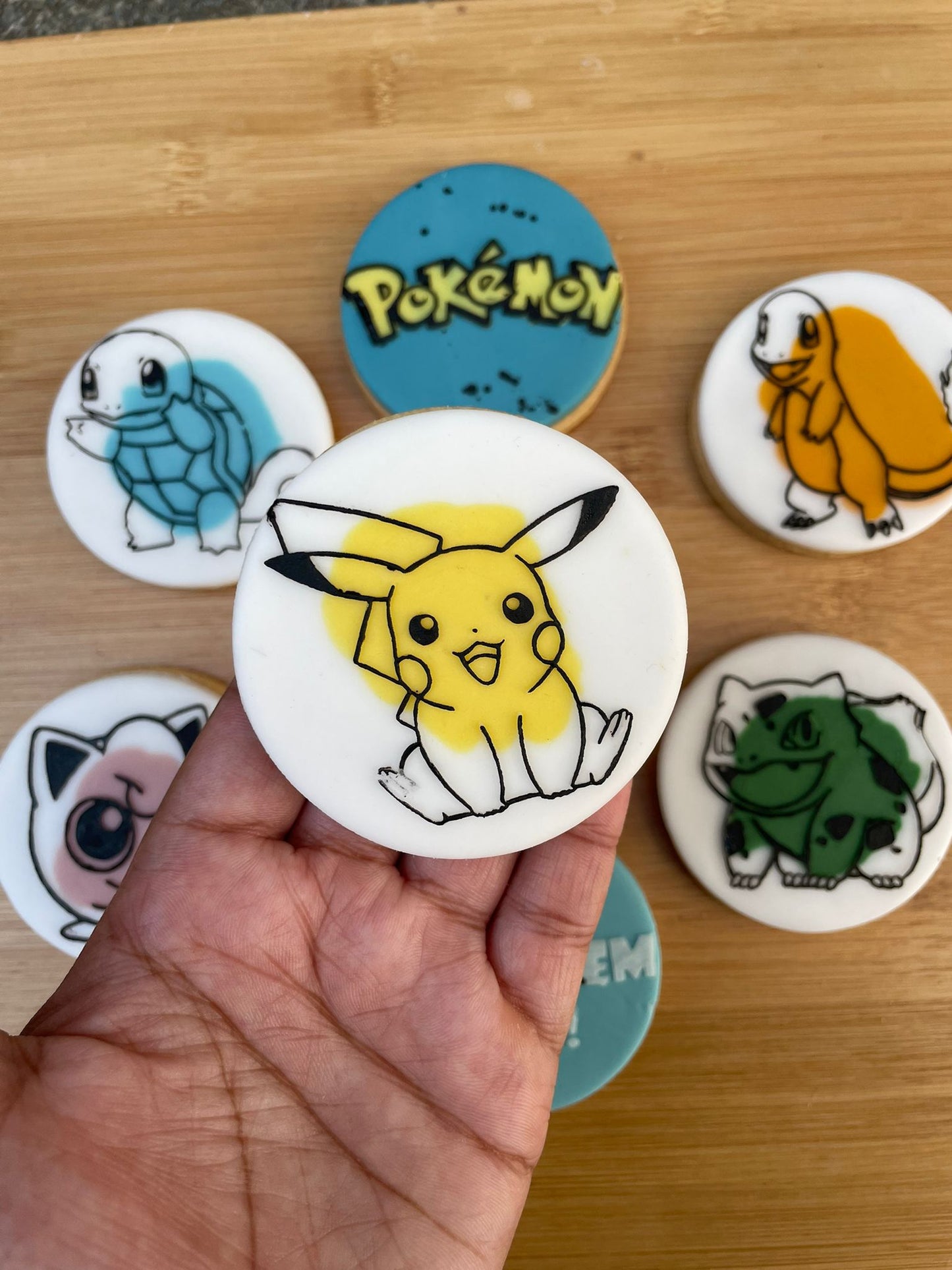 Pokemon pikachu debossing (pop out) circle