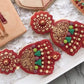 Indian Mehndi style earrings Debossing + cutter