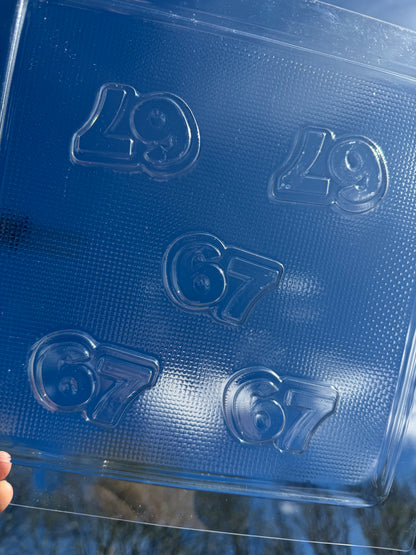 Six Seven 67 trend - chocolate mould