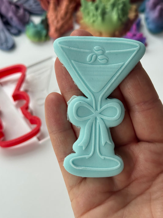 Cocktail Glass debossing + cutters