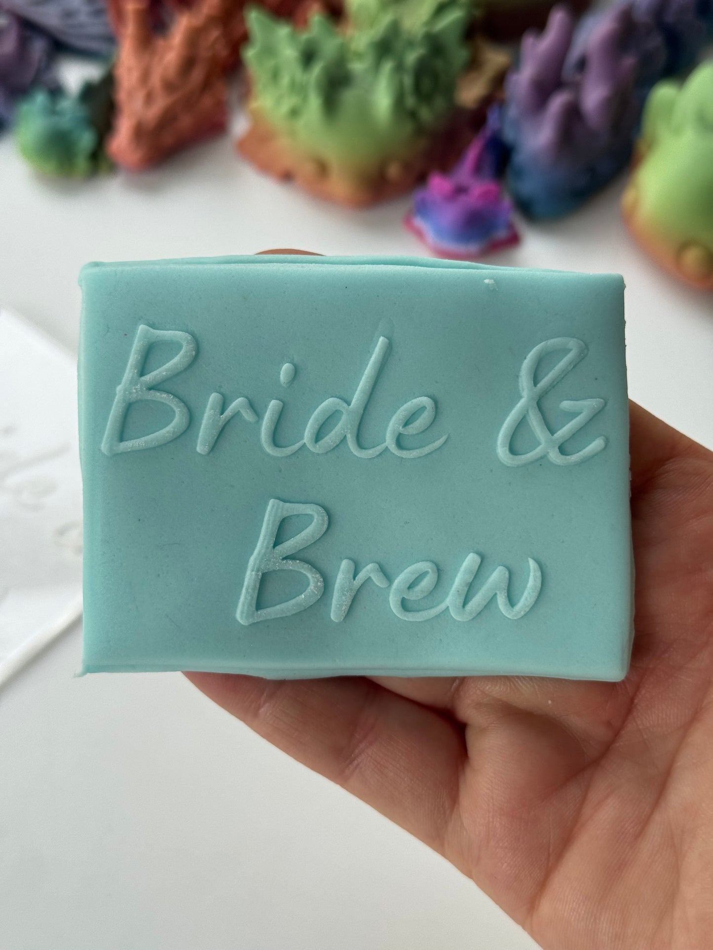 Bride And Brew debossing